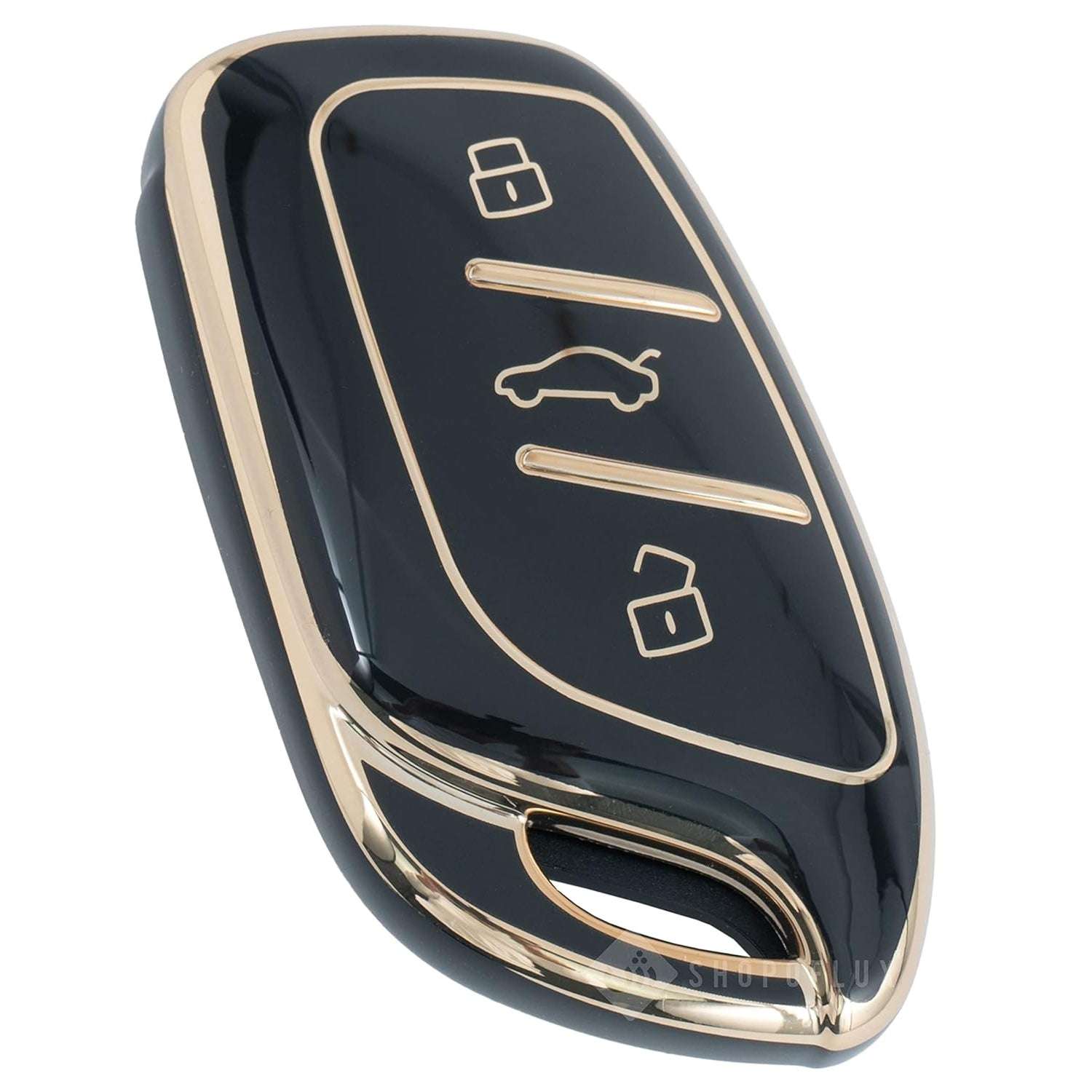 Shopoflux® TPU Key Cover Compatible with MG ZS EV Electric | Astor 3 Button Smart Key