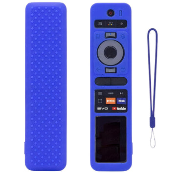 SHOPOFLUX Silicone TV Remote Cover Compatible with Haier TV Protective Case with Lanyard [Remote Not Included] (Blue) Shopoflux