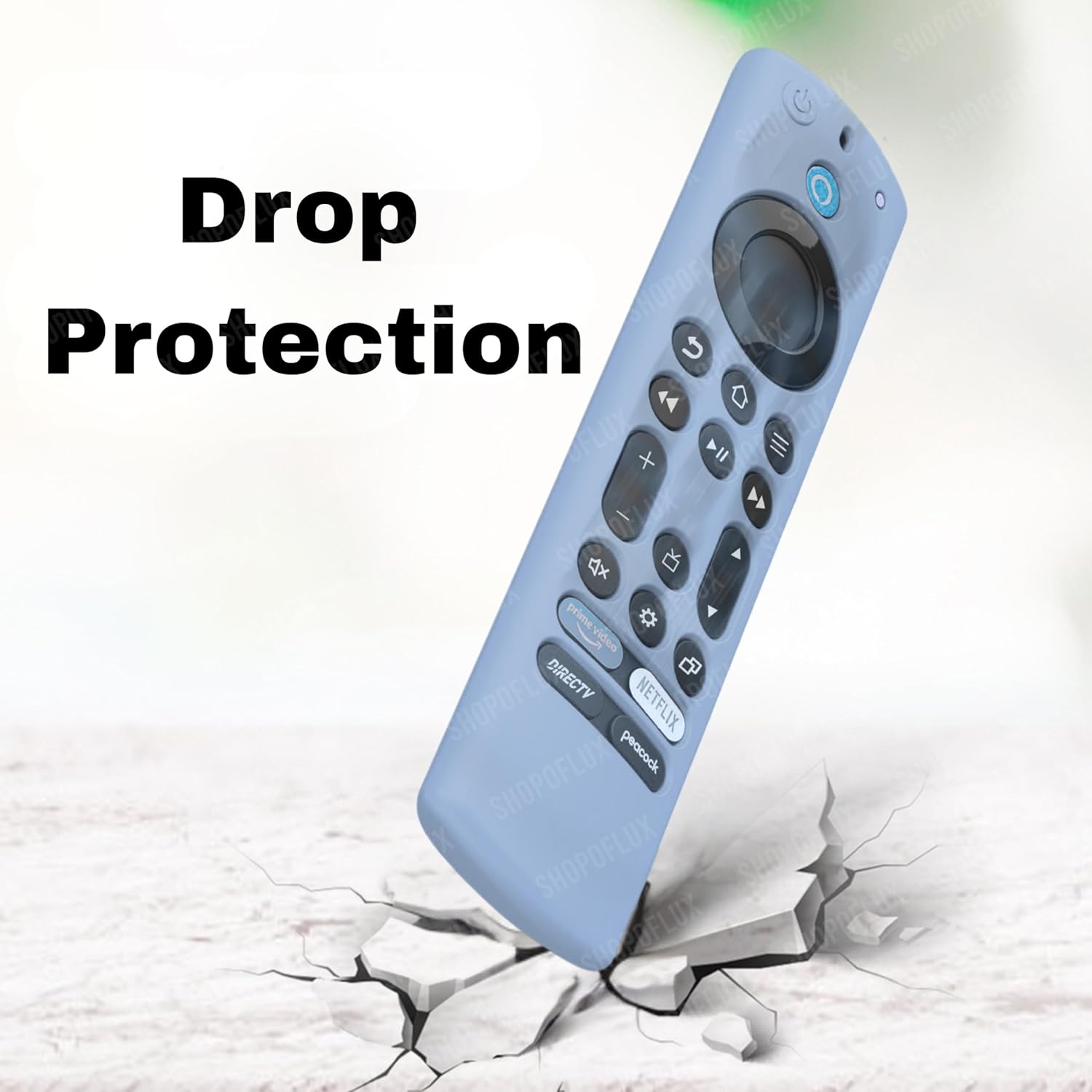 SHOPOFLUX Silicone Tv Remote Cover Compatible with Amazon Basics Smart LED TV Remote Protective Cover (Sky Blue) (Copy) Shopoflux