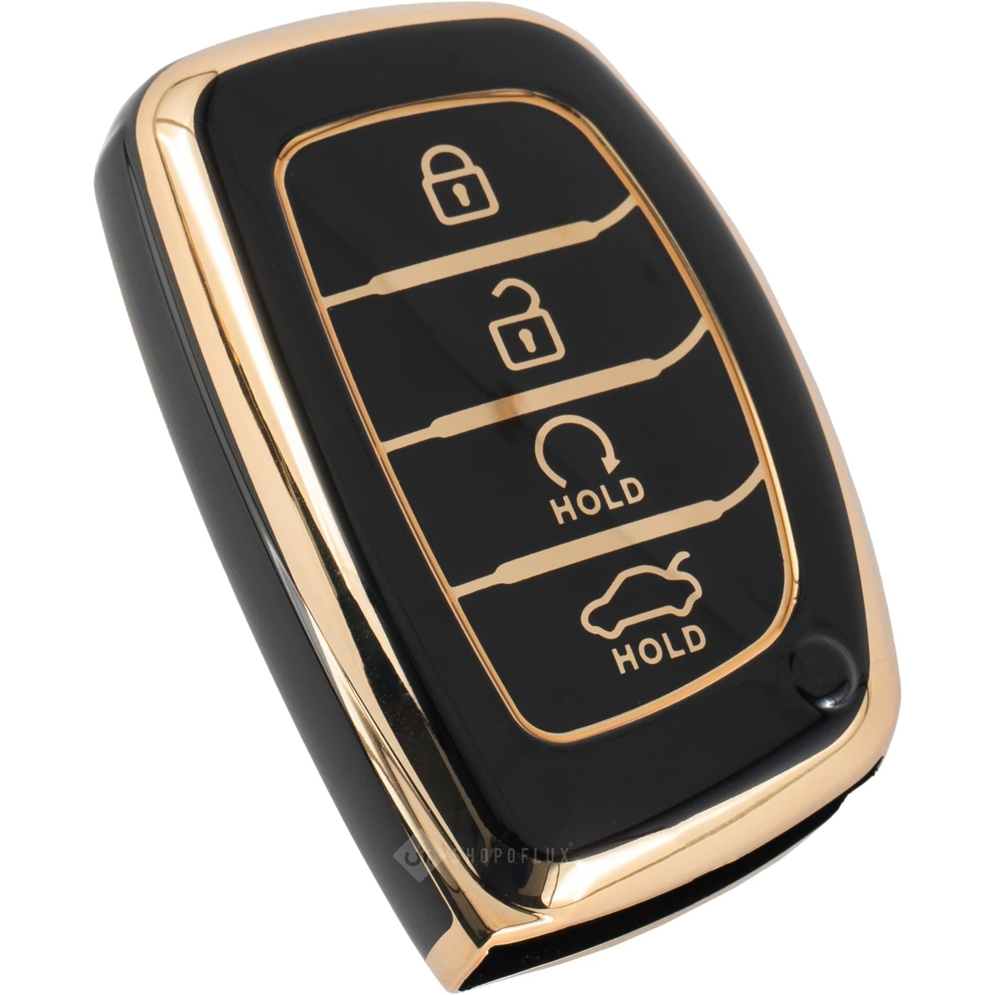 Shopoflux® TPU Key Cover Compatible with Hyundai Alcazar and Creta Car 4 Button Smart Key