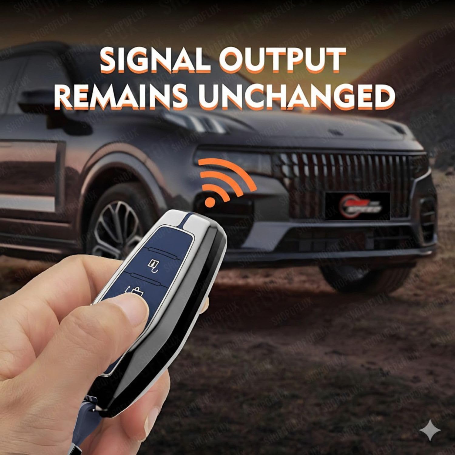 SHOPOFLUX Metal Key Cover Compatible with Mahindra XUV 500 Smart Key | Accessories (Copy) Shopoflux