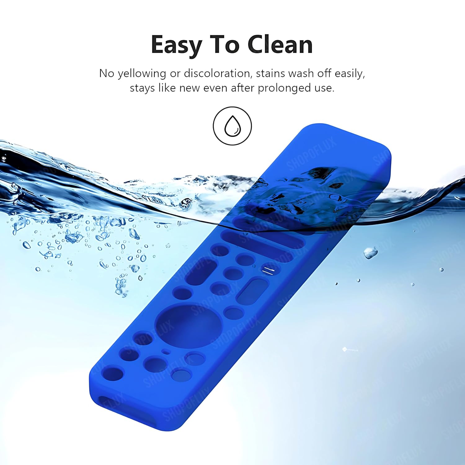 SHOPOFLUX Silicone TV Remote Cover Compatible with Sony Bravia Smart Tv Voice Remote Protective case (Blue) Shopoflux