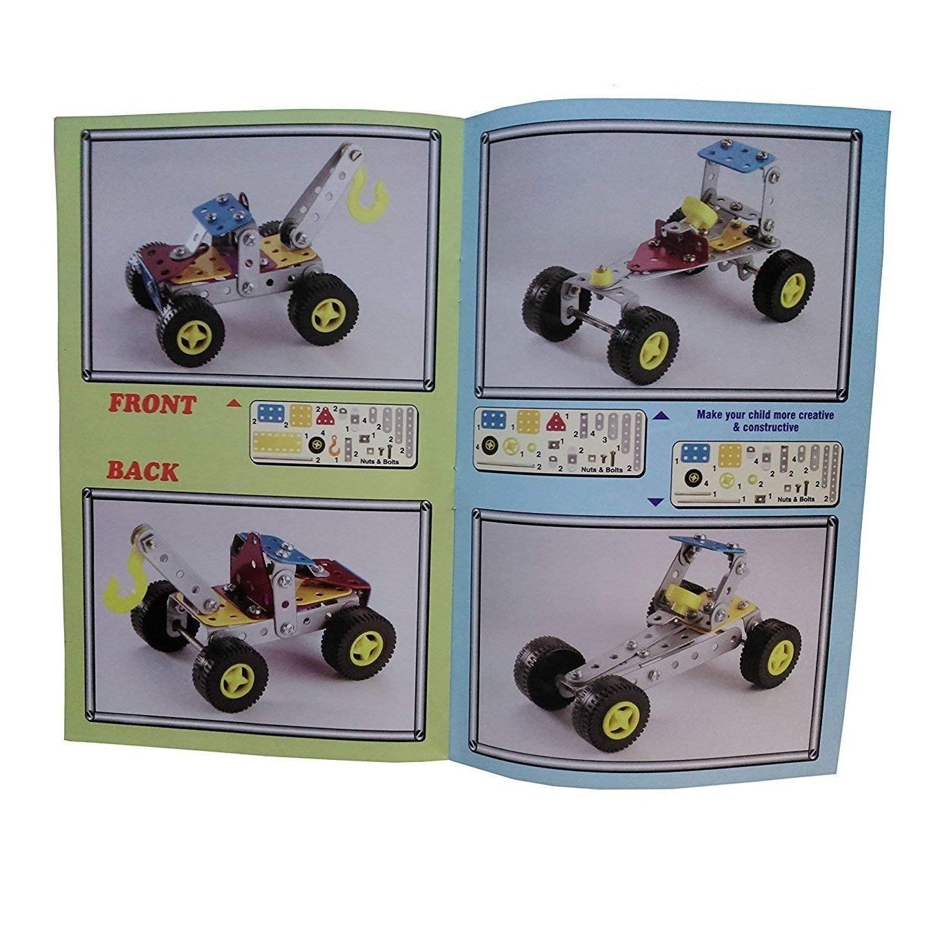 Shopoflux™ Little Engineer Mechanical Kit Dhoom Bike for Juniors 16 Models | 86+ Piece