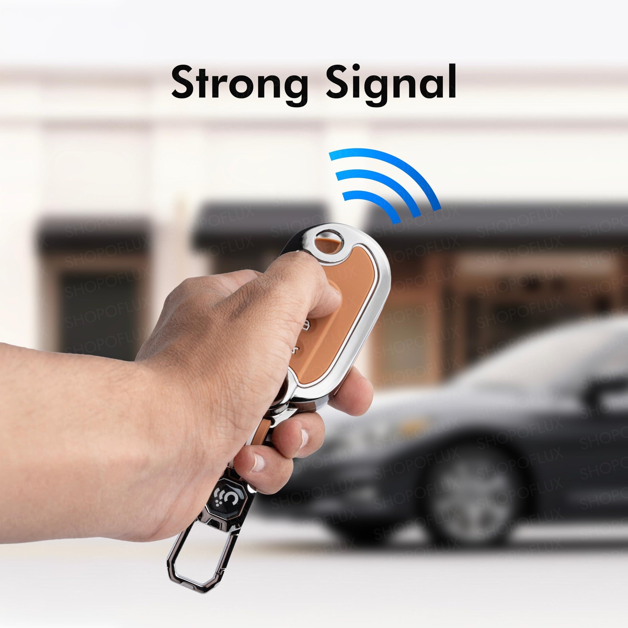 SHOPOFLUX Metal Key Cover Compatible for MG comet ev Electric 3 Button Flip Key Shopoflux