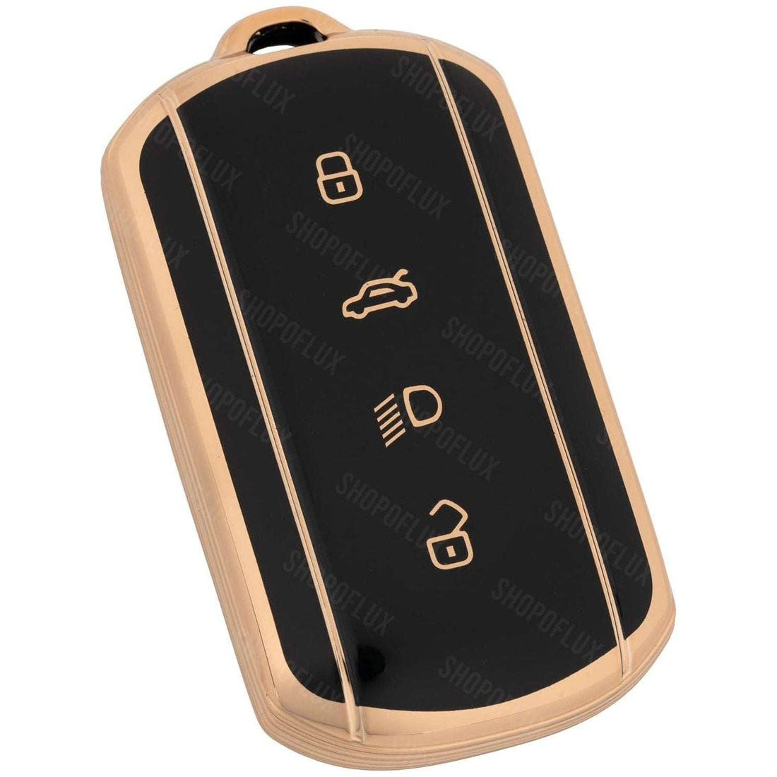 SHOPOFLUX TPU Key Cover Compatible for Tata Curvv | Curvv EV Electric 4 Button Smart Key Only Black