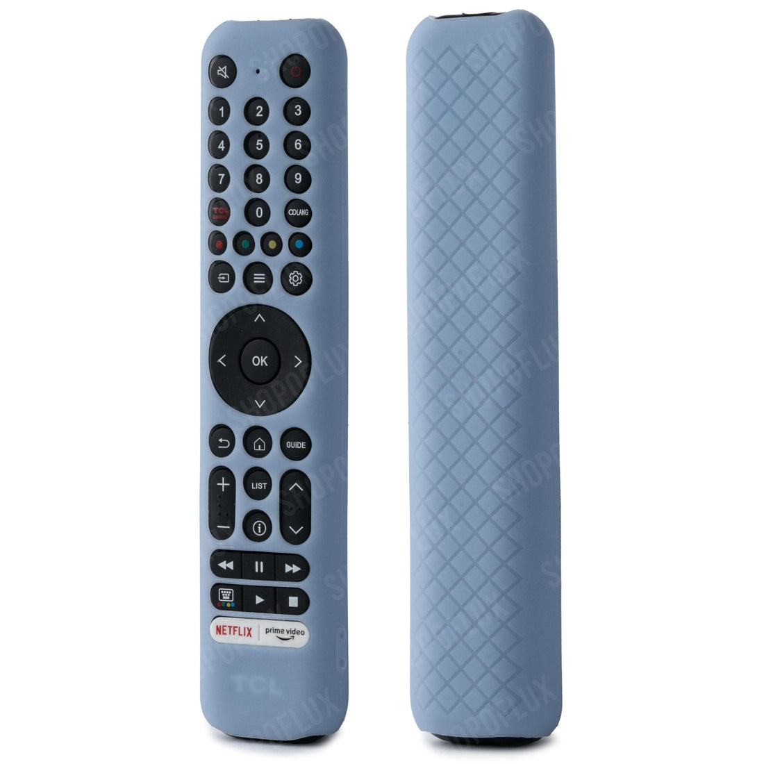 SHOPOFLUX Silicone TV Remote Cover Compatible with L4B Series TCL Tv Remote RC833 Protective Case (Sky Blue) Shopoflux