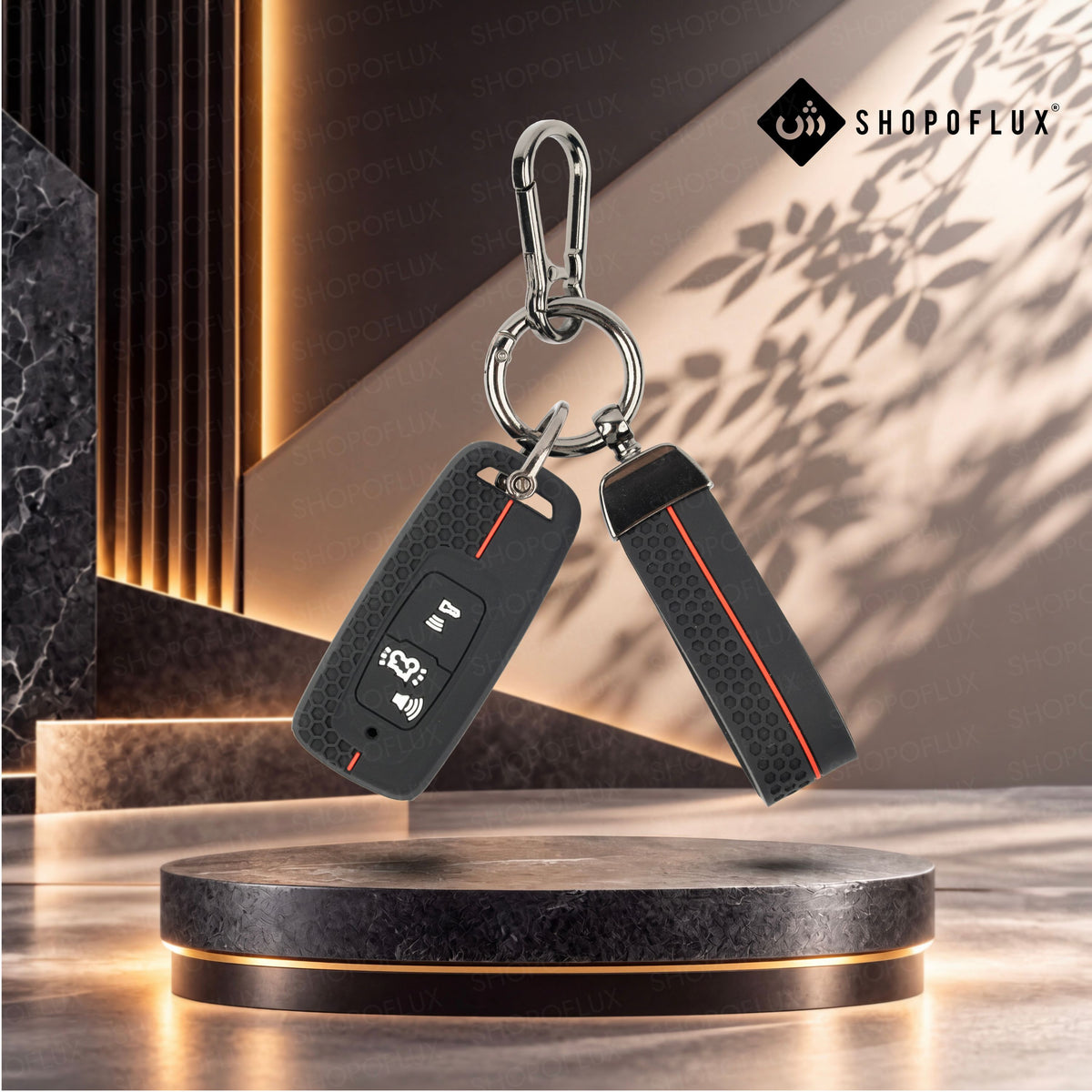 SHOPOFLUX Metal Key Cover Compatible with Honda Activa | Dio H-Smart