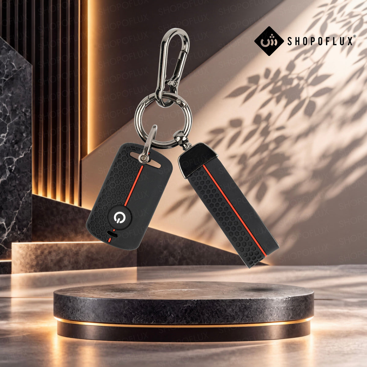SHOPOFLUX Metal Key Cover Compatible with Yamaha Aerox