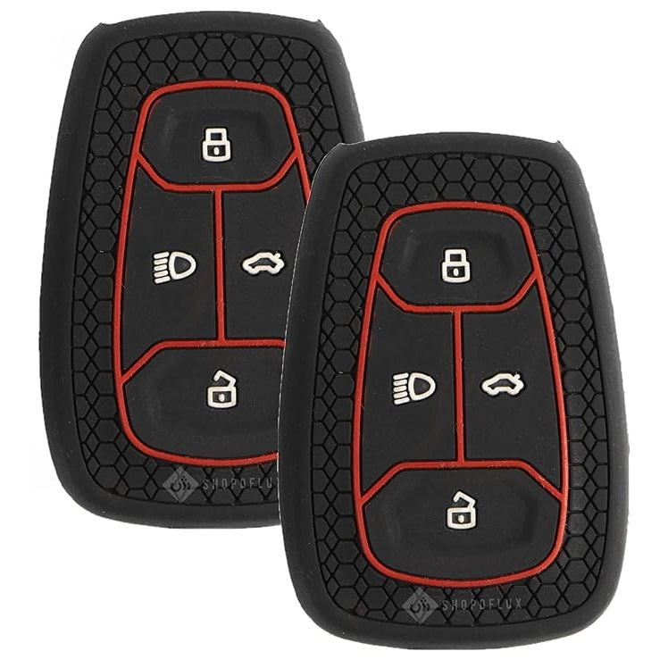 Shopoflux® Silicone Smart Key Cover Compatible with Tata Nexon | Harrier | Safari | Altroz | Tigor | EV | Punch | Tiago EV Electric