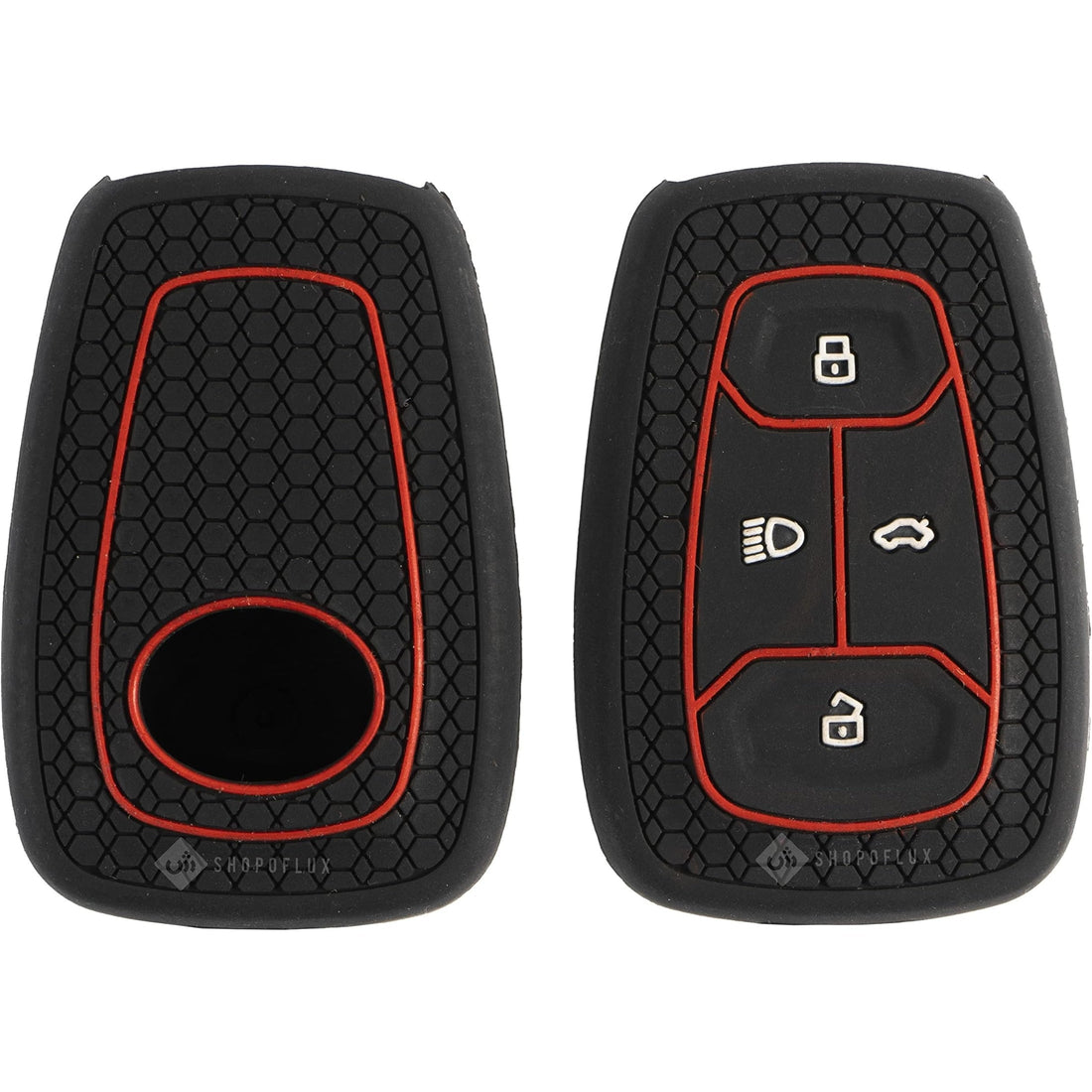 Shopoflux® Silicone Smart Key Cover Compatible with Tata Nexon | Harrier | Safari | Altroz | Tigor | EV | Punch | Tiago EV Electric