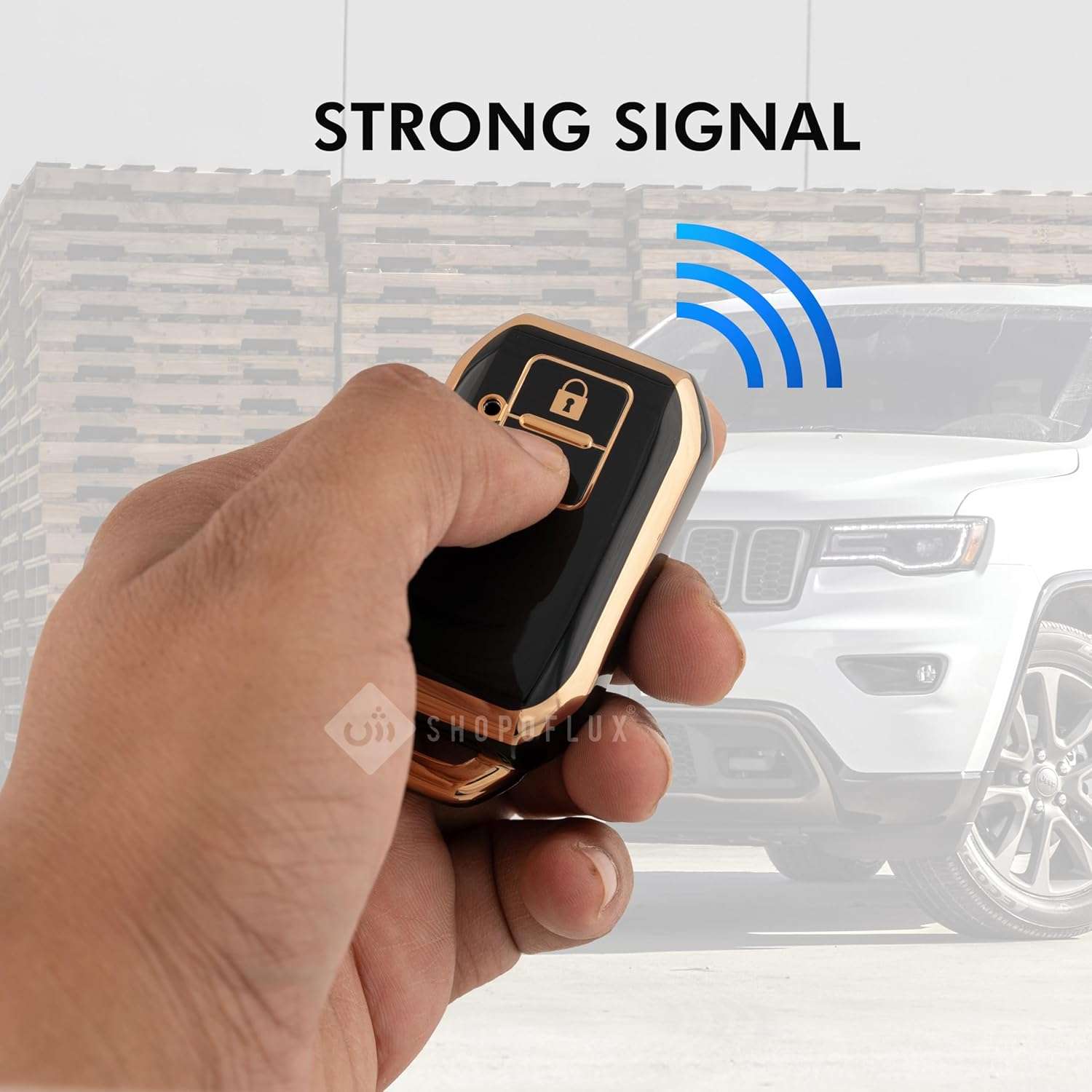 SHOPOFLUX TPU Key Cover Compatible with Dzire | Ertiga 3 Button Smart Key
