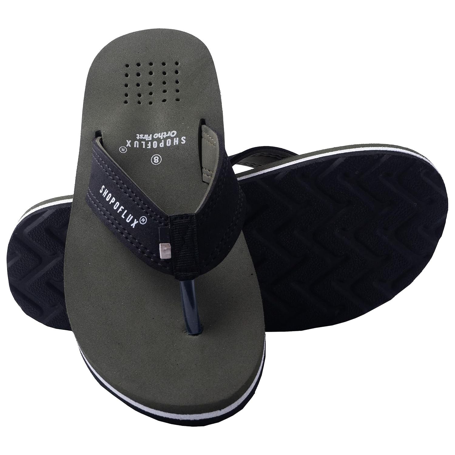 SHOPOFLUX Ortho First Slippers for Men | Orthopaedic Doctor Chappal Flip-Flop Footwear for Boys Heel Pain Daily Use and House Slipper