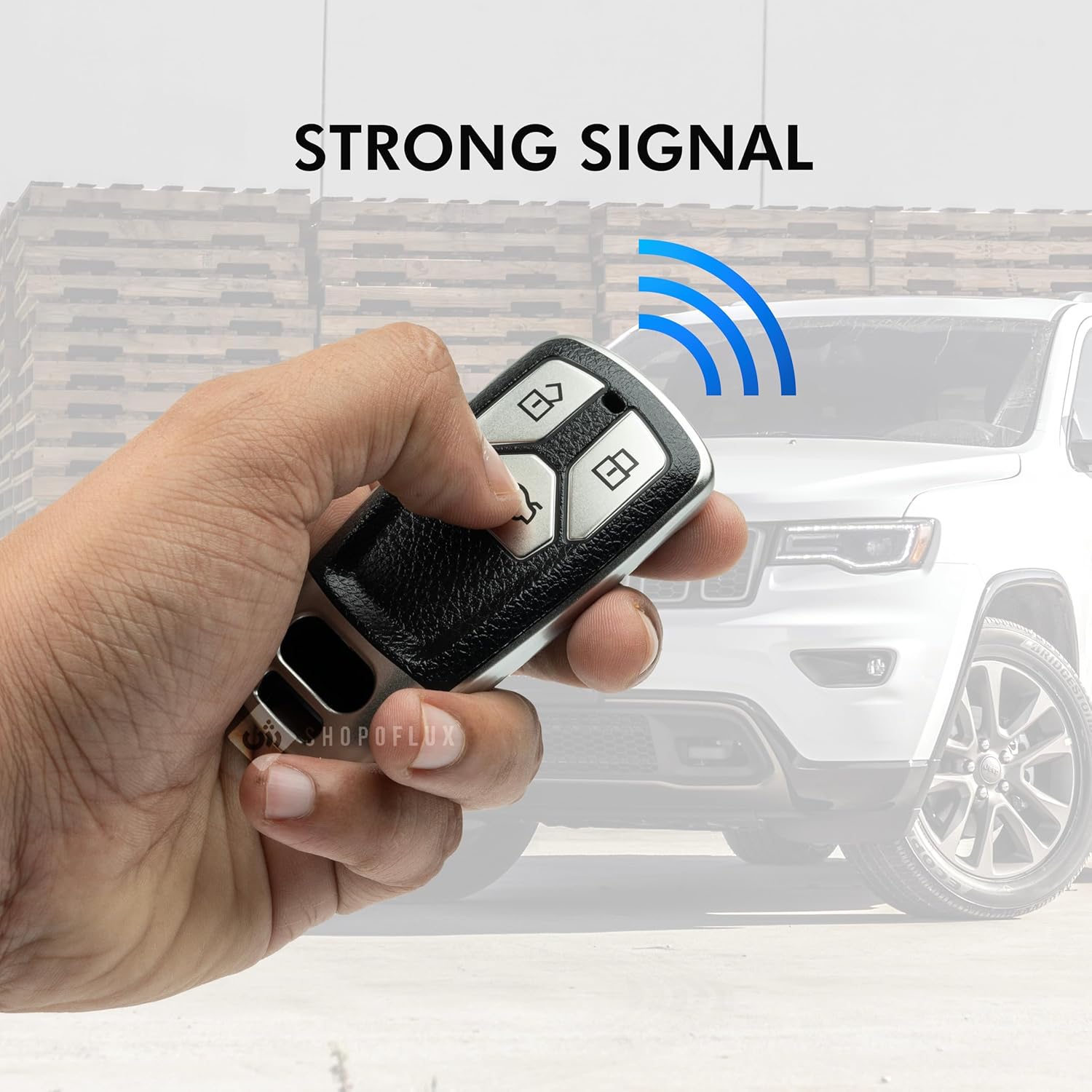 SHOPOFLUX TPU Leather Car Key Cover Compatible for Audi Q5, A5, A8, Q7, A4, A6 3 Button Smart Key