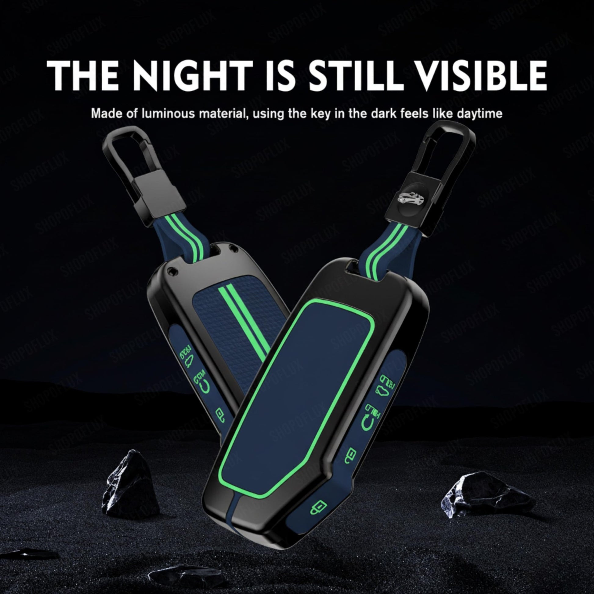 SHOPOFLUX Metal Key Cover Compatible with Kia Seltos 2024 2023 Facelift HTX | Carens Clavis X Line | Sonet Facelift 4 Button Smart Key (Copy) Shopoflux