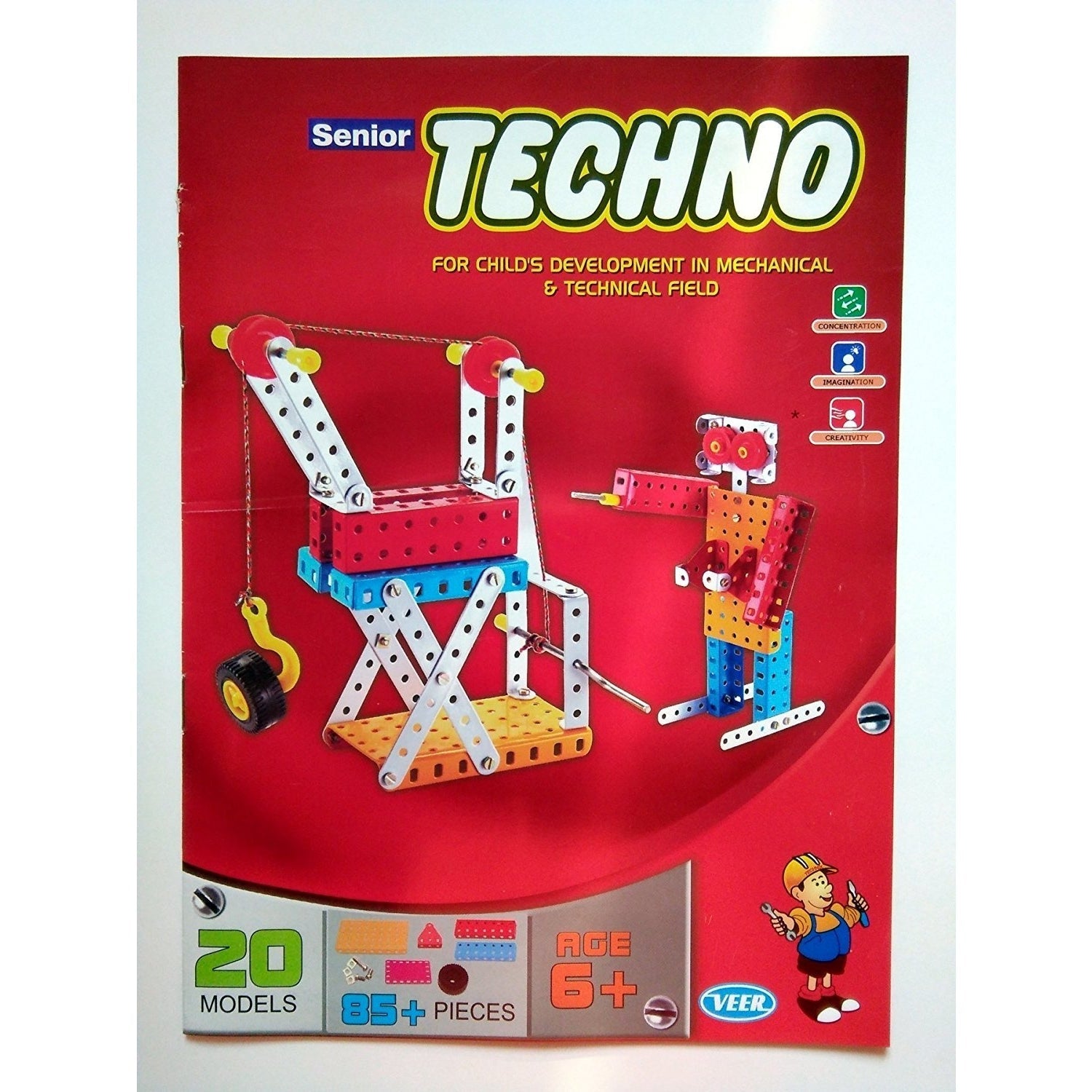 Shopoflux™ Construction Toys Mechanical Kit for Kids - Building Blocks and Models Construction 20 Model and 85+ Piece
