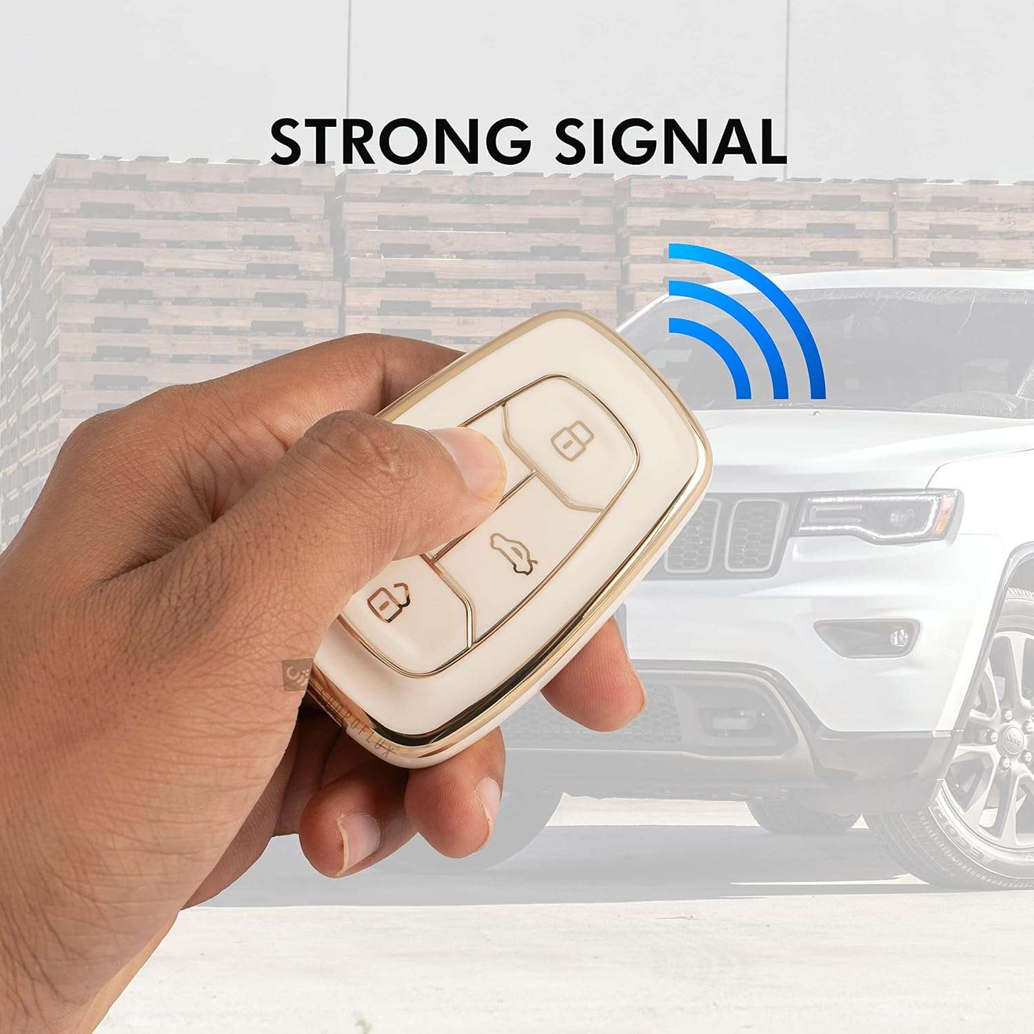 Shopoflux® TPU Key Cover Compatible with Tata Nexon | Harrier | Safari | Altroz | Tigor | EV | Punch | Tiago EV Electric 4 Button Smart Key Only