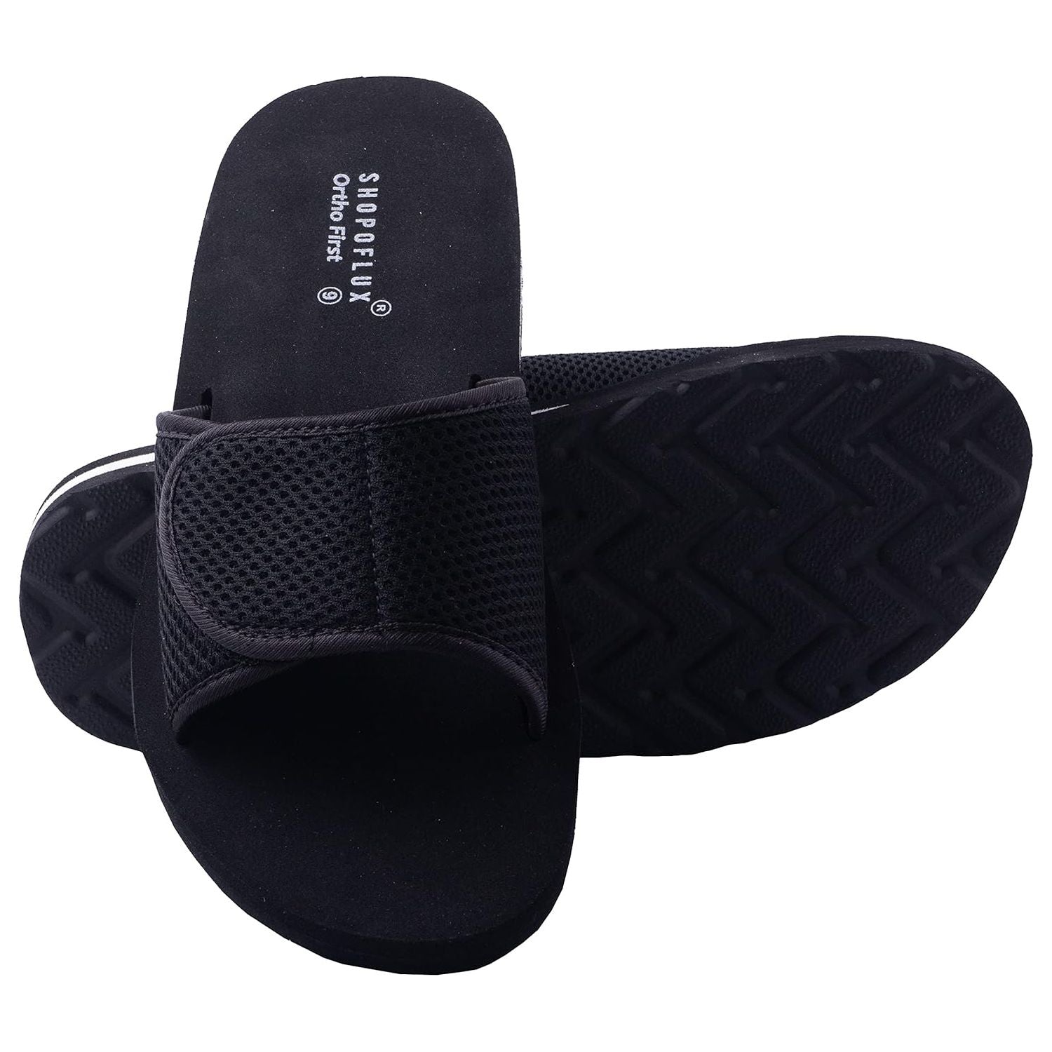 SHOPOFLUX Ortho First Slippers for Men | Adjustable Strape Orthopaedic Doctor Chappal Flip-Flop Footwear and House Slippers for Gent's and Boy's