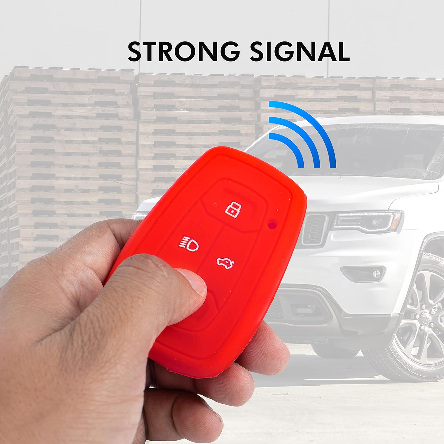 Shopoflux® Silicone Smart Key Cover Compatible with Tata Nexon | Harrier | Safari 2021 | Altroz | Tigor | EV | Punch | Tiago EV Electric Black & Red