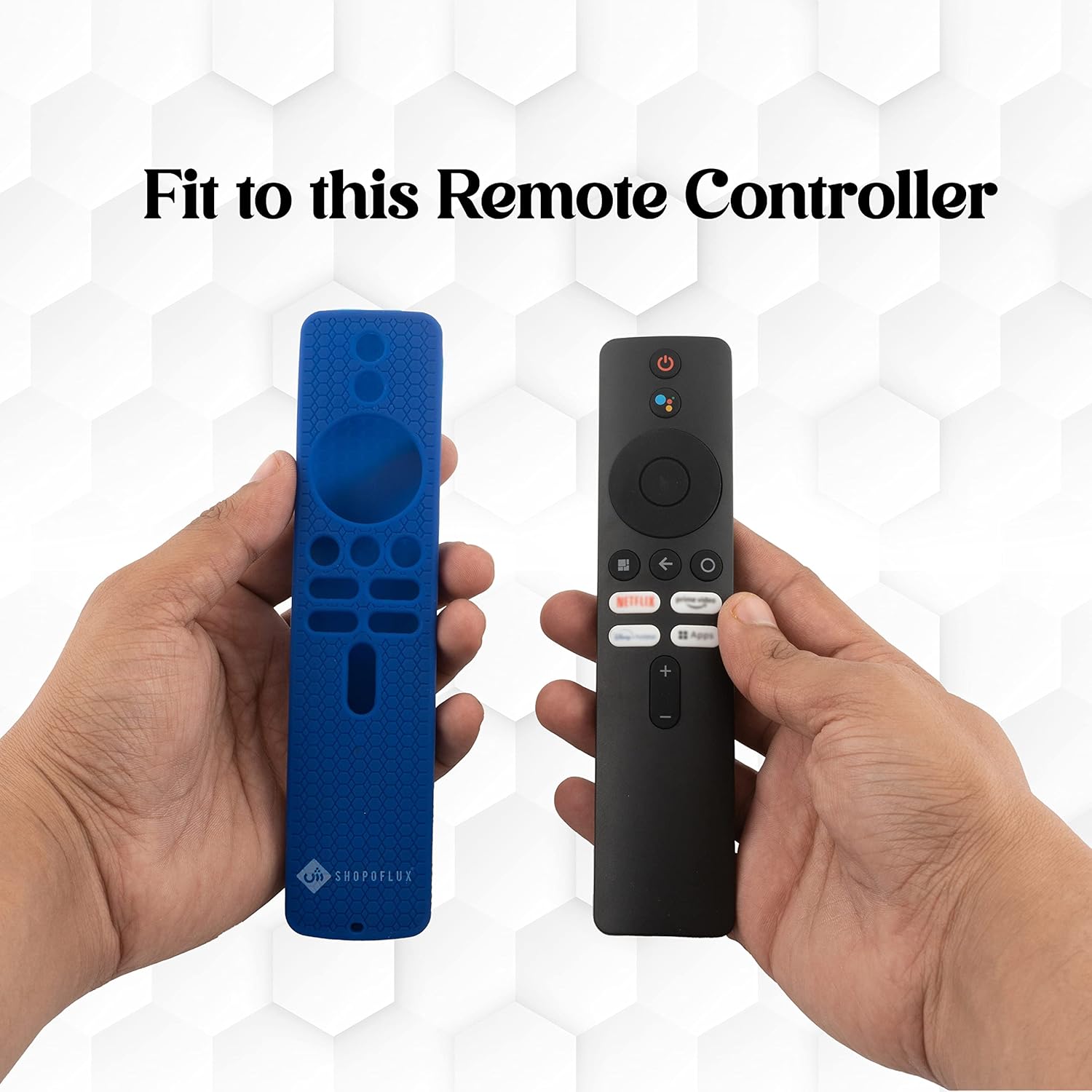 SHOPOFLUX Silicone Remote Cover Compatible with Redmi 4k Ultra 43 inch, Xiaomi OLED Series 55 inch, Xiaomi 5A Series 32/40/43 inch TV (Blue) Shopoflux