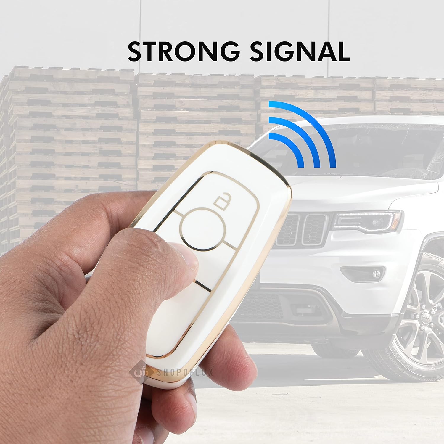 Shopoflux TPU Smart Key Cover Compatible with New Ford Ecosport Titanium