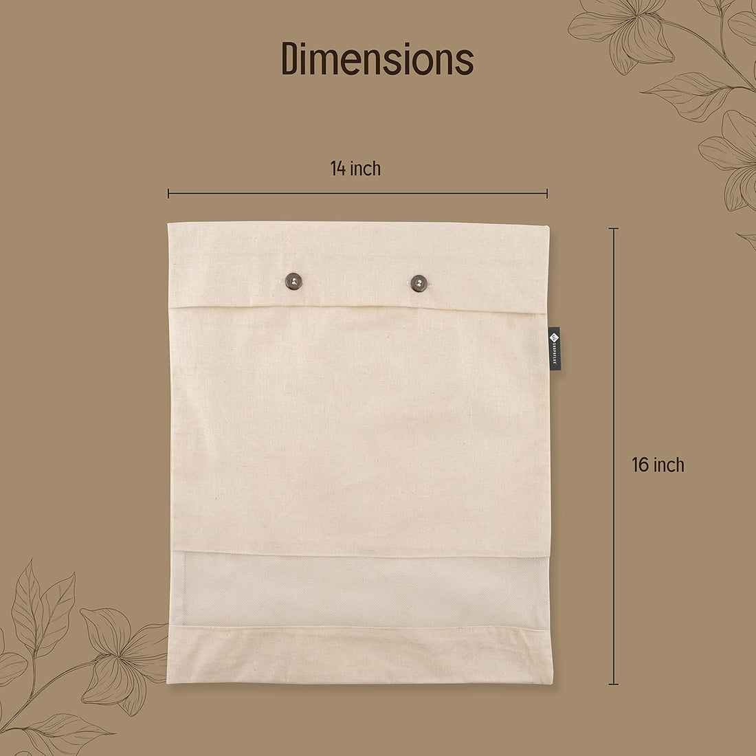 SHOPOFLUX Cotton Saree Covers 12 Pieces | Saree Bags | Clothes Bag for Travelling and Wardrobe Organizer with Transparent Mesh Window 16 x 14 Inches 12