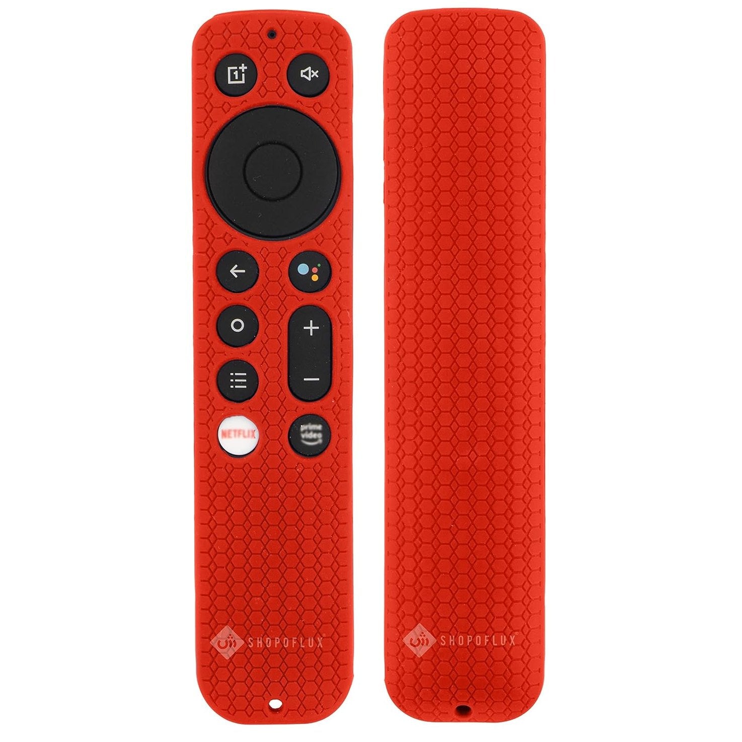 SHOPOFLUX Silicone Remote Cover Compatible with Oneplus Q Series/U Series / Y1S / Y1S Edge Smart LED TV Remote (Red) Shopoflux