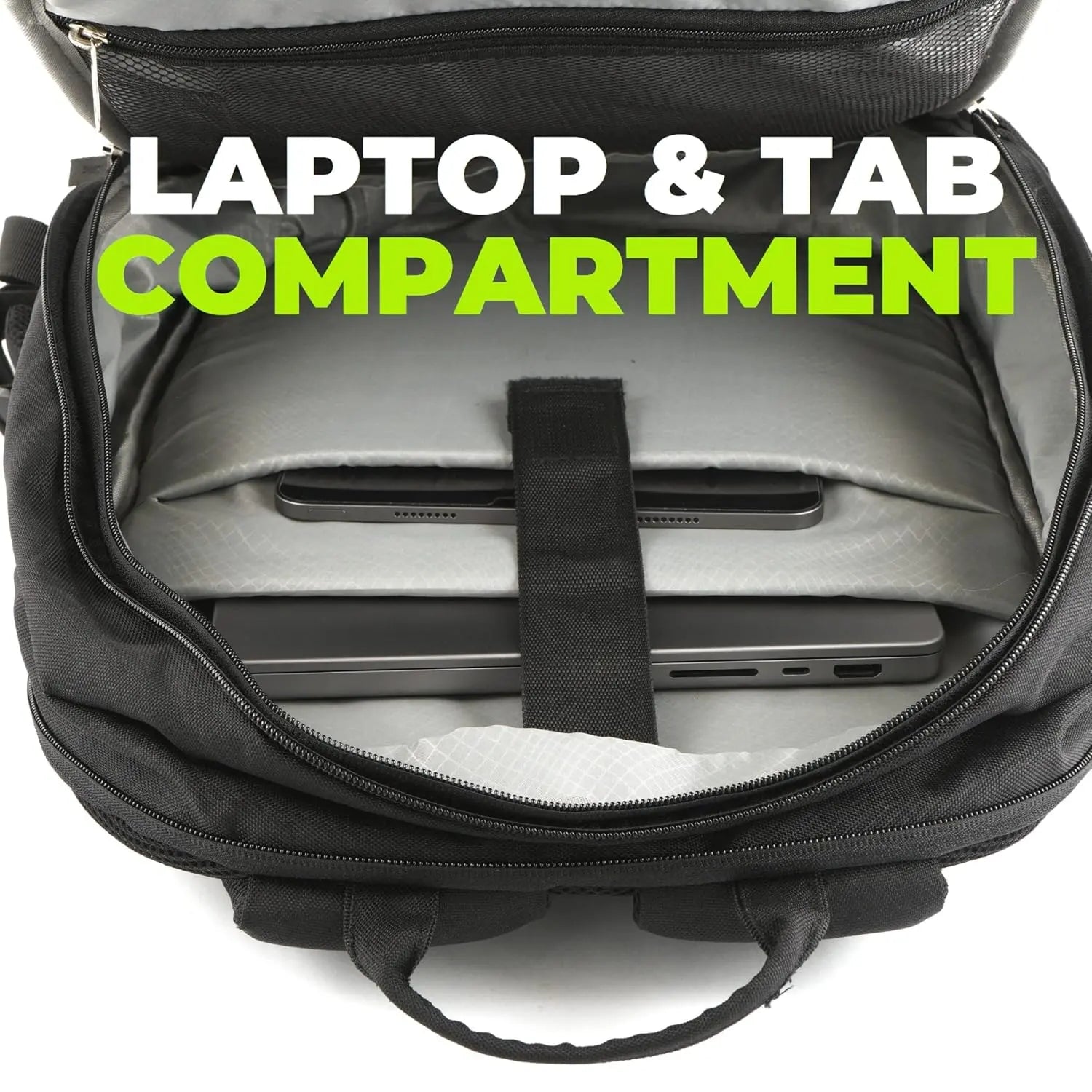 SHOPOFLUX Expandable Laptop Backpack For 15, 16 Inch Laptops And Tablet Slim Expandable Laptop Backpack For Office Men Women Black