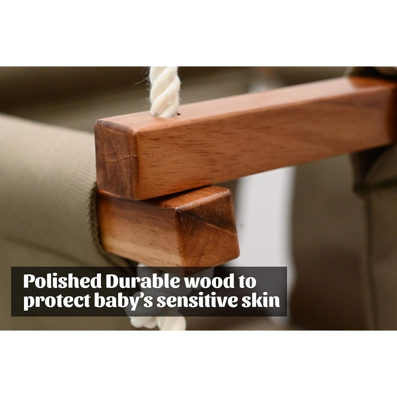 Shopoflux® Swing for Kids | Baby Swing hanging Indoor Outdoor | Kids Swing | Jhula for Baby | Baby Garden Swing | Jhula for Kids | 6 Months to 3 Years Up to 25 kg Brown