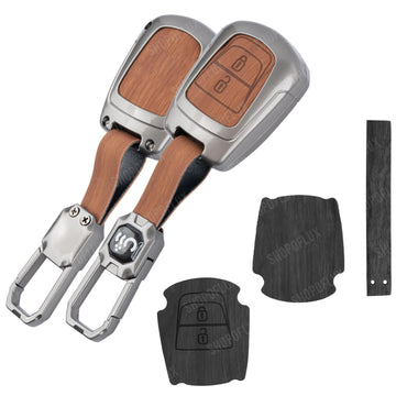 SHOPOFLUX Metal Key Cover Compatible with i10 Grand | Santro | Eon