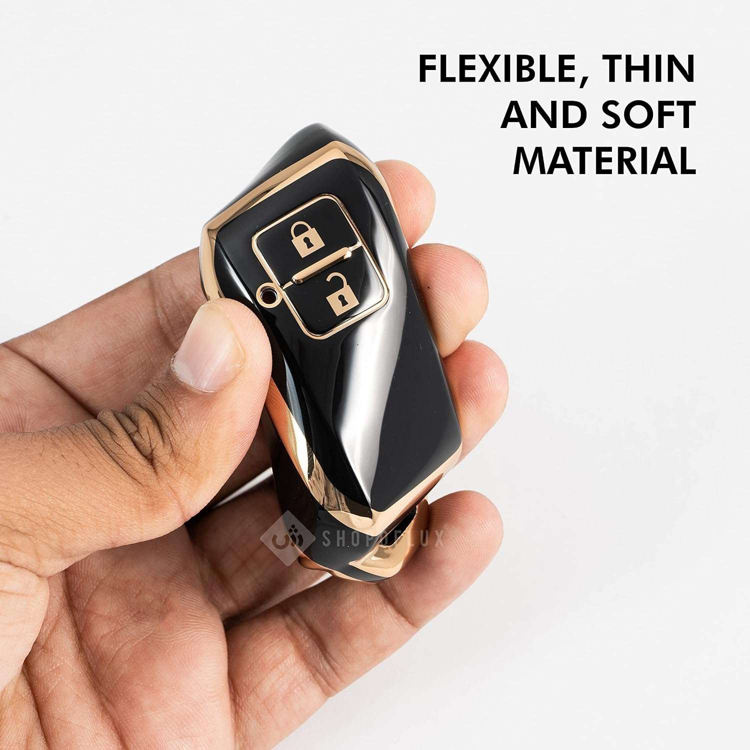 SHOPOFLUX TPU Key Cover Compatible with Baleno, Grand Vitara, XL6, Swift, Brezza, Celerio, Ignis, Ertiga, Dzire, Fronx, Urban Cruiser, Rumion, Glanza, Hyryder