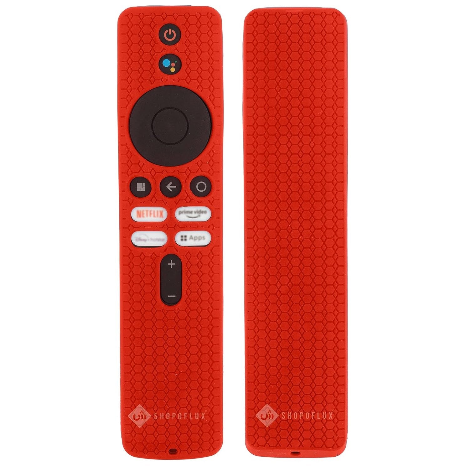 SHOPOFLUX Silicone Remote Cover Compatible with Redmi 4k Ultra 43 inch, Xiaomi OLED Series 55 inch, Xiaomi 5A Series 32/40/43 inch TV (Red) Shopoflux
