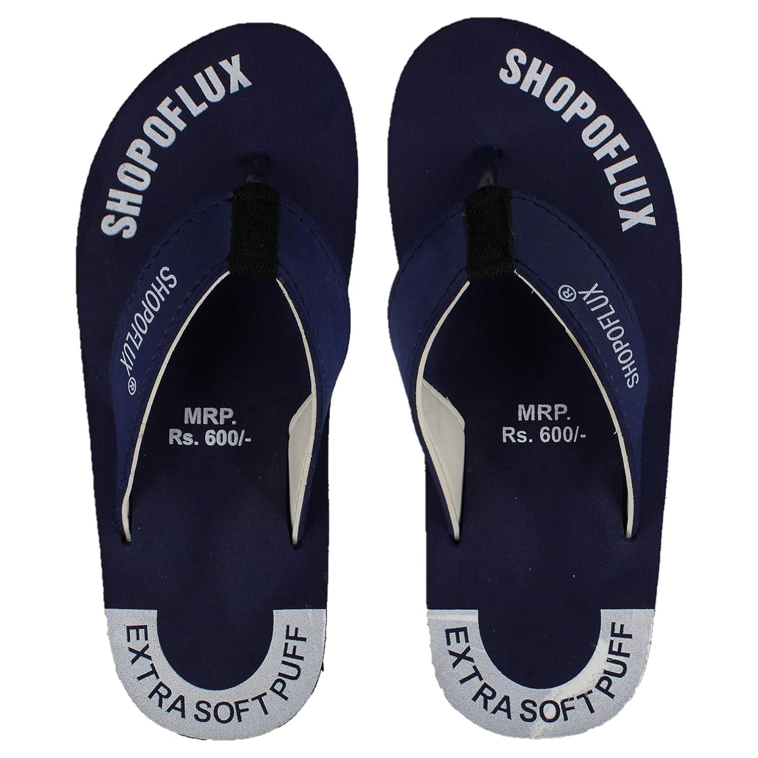 SHOPOFLUX® Ortho Slippers for Men | Orthopedic Slippers for soft heel pain daily use Blue, numeric_10