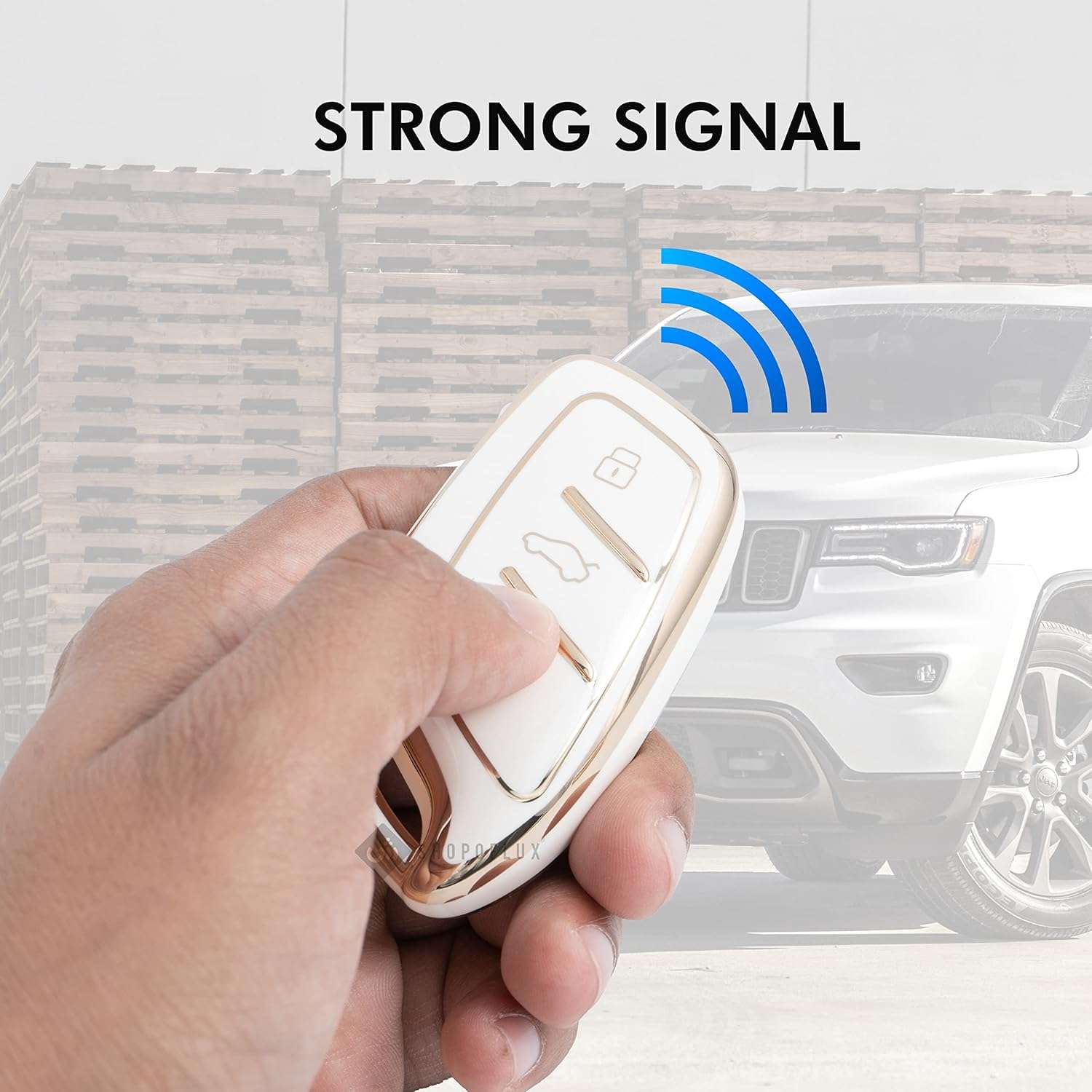 Shopoflux® TPU Key Cover Compatible with MG ZS EV Electric | Astor 3 Button Smart Key