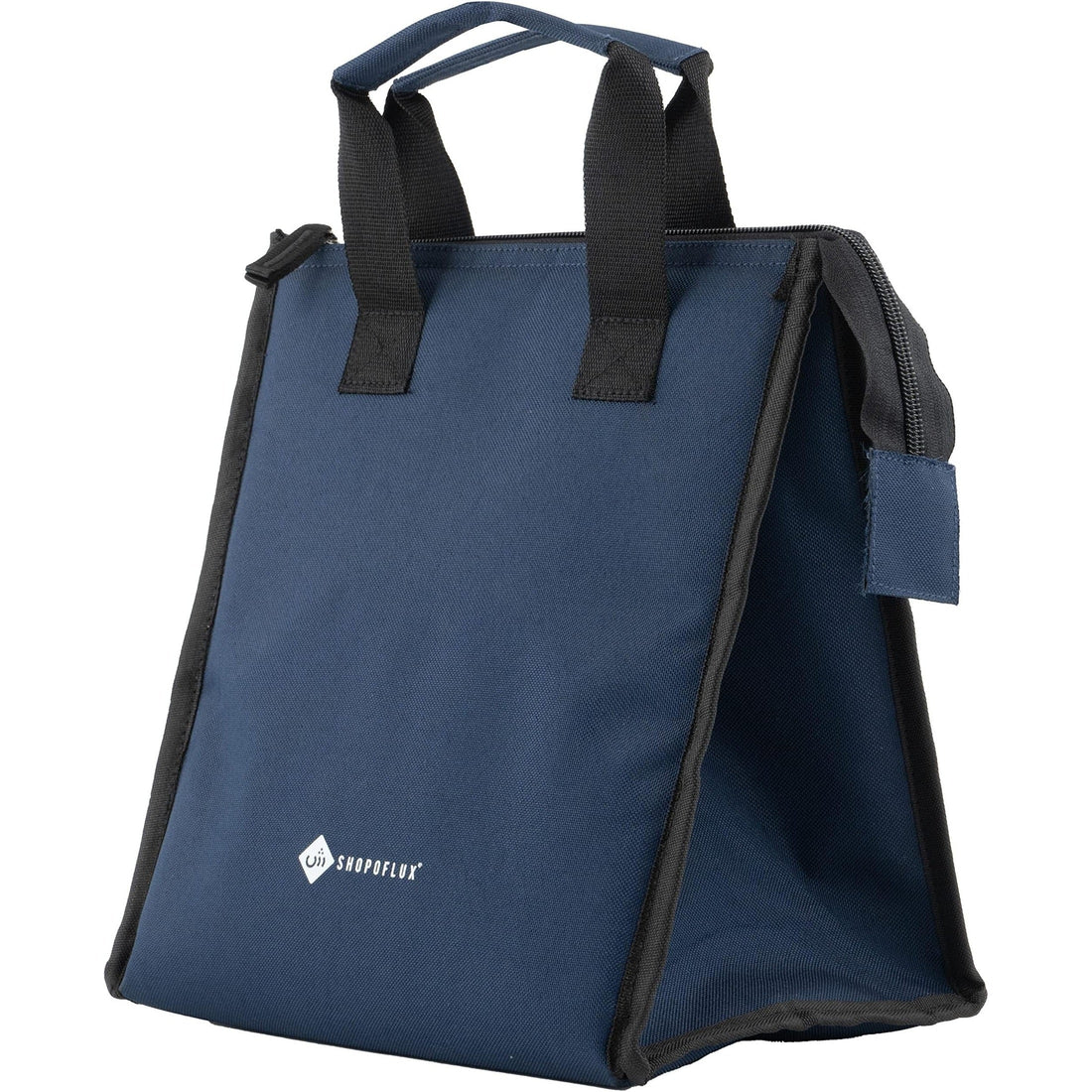 SHOPOFLUX Polyester Modern Milk Bag For Door Hanging | Insulated And Waterproof Door Hanging Bag For Milk Sachets And Bottles Storage Blue