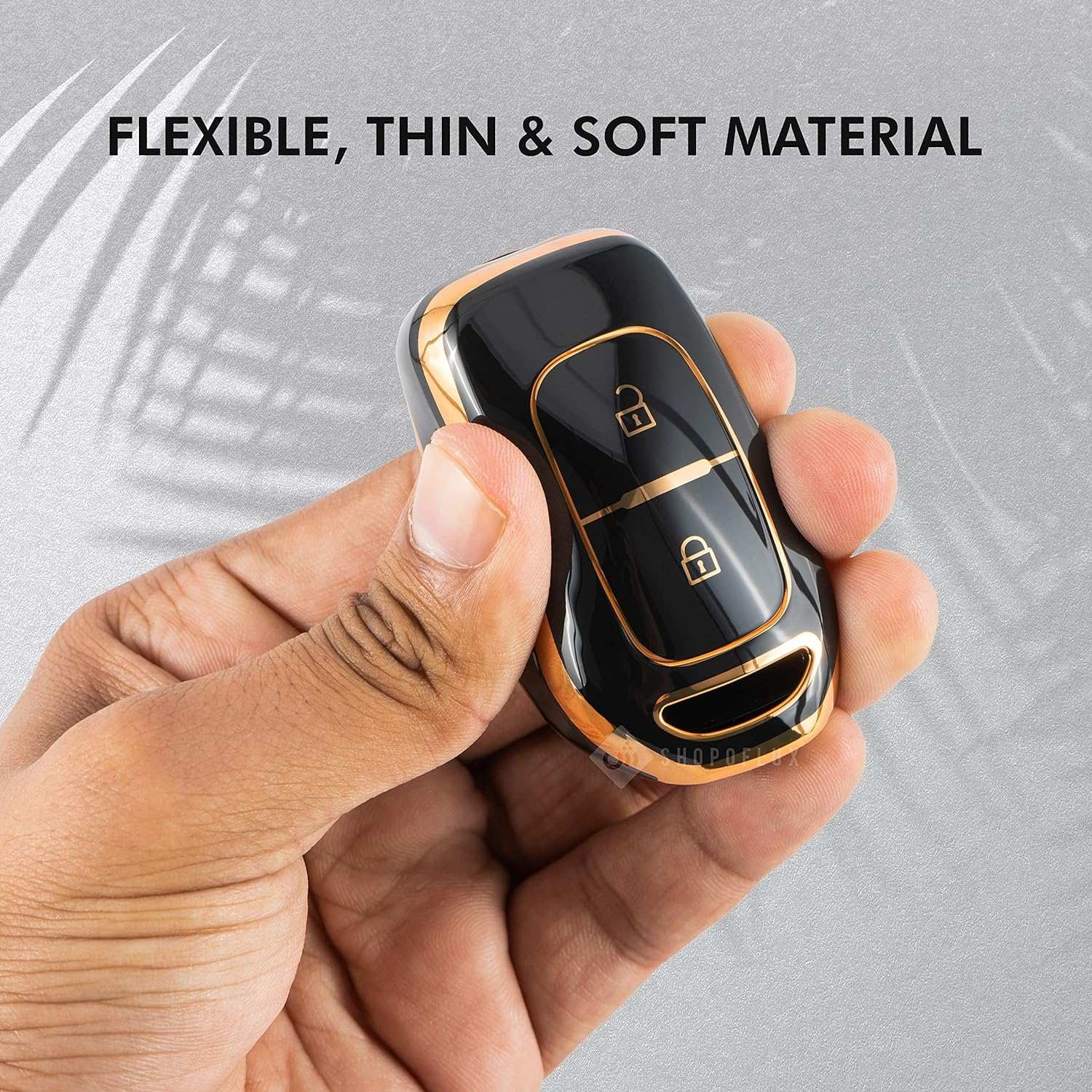 Shopoflux® TPU Key Cover Compatible with Renault Kwid | Triber | Kiger | Duster