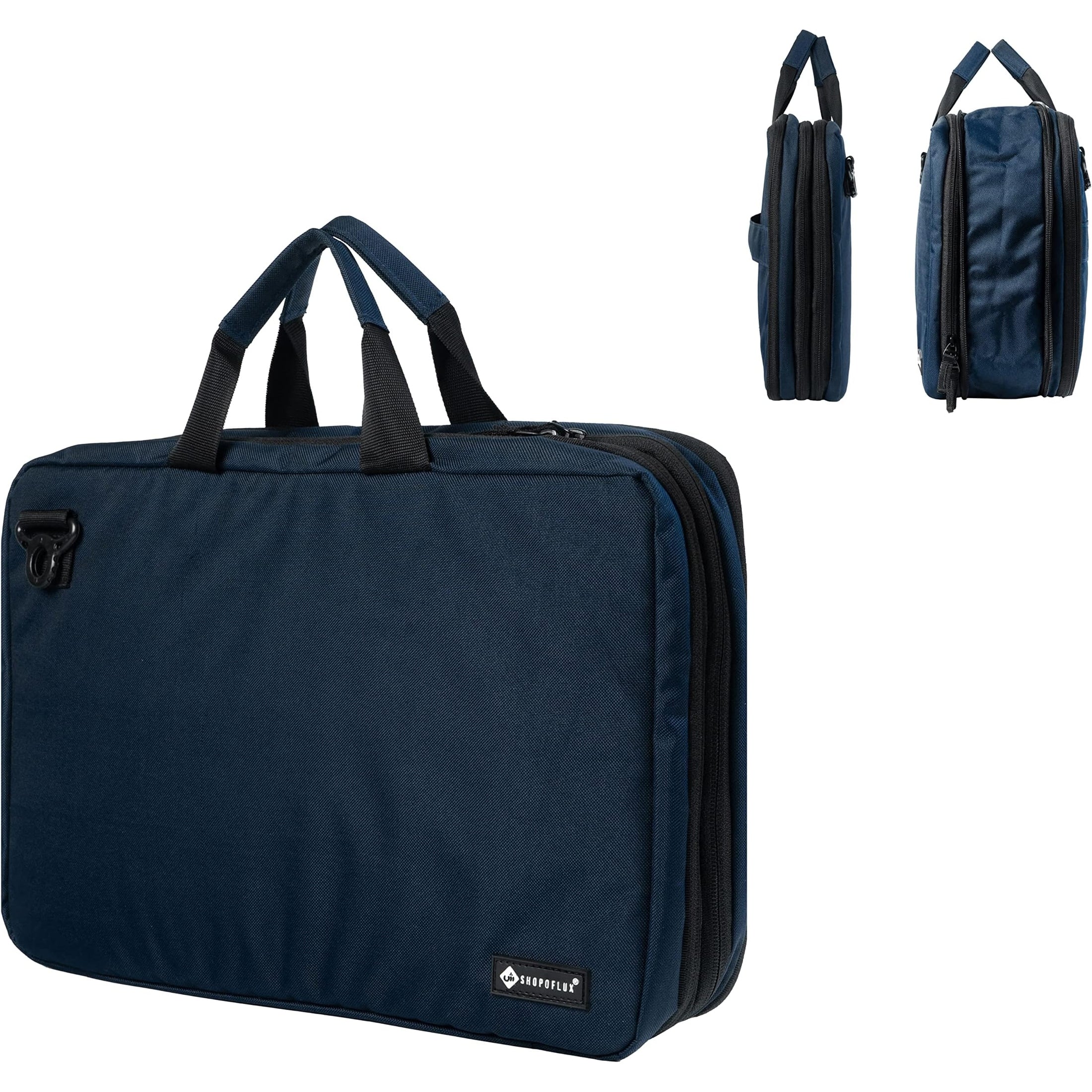SHOPOFLUX Unisex-Adult Laptop Messenger Bag Slim & Expandable Compatible With Up To 15 15.6 16 Inch Case Bag For Handbag Multipurpose Computer Accessories Storage Bag