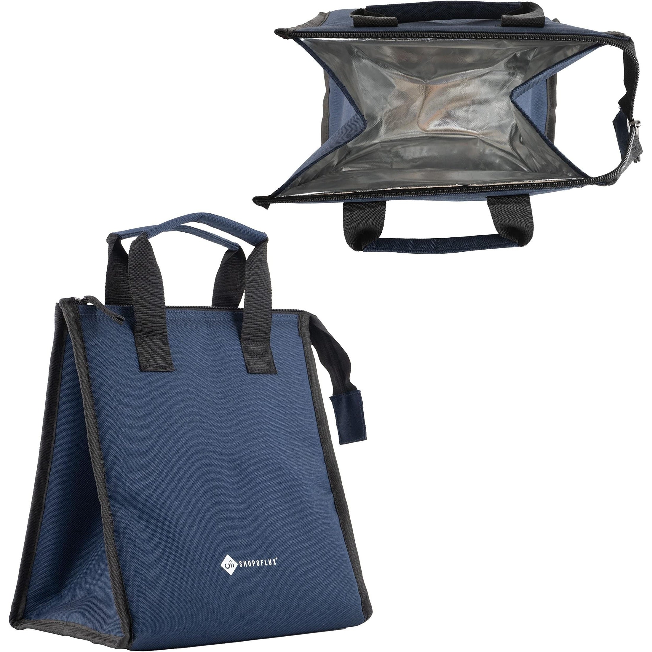SHOPOFLUX Lunch Bag for Men and Women, Insulated Tiffin Bags for Office, College, School Blue