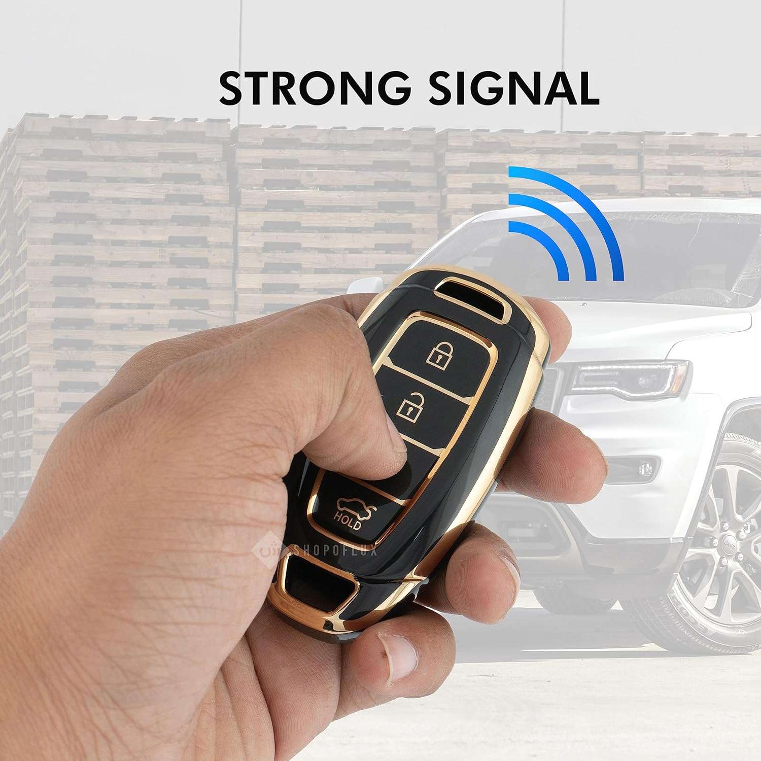 Shopoflux® TPU Key Cover Compatible with Hyundai Verna 2023 2024 | i20 Facelift N Line N8 Car 4 Button Smart Key