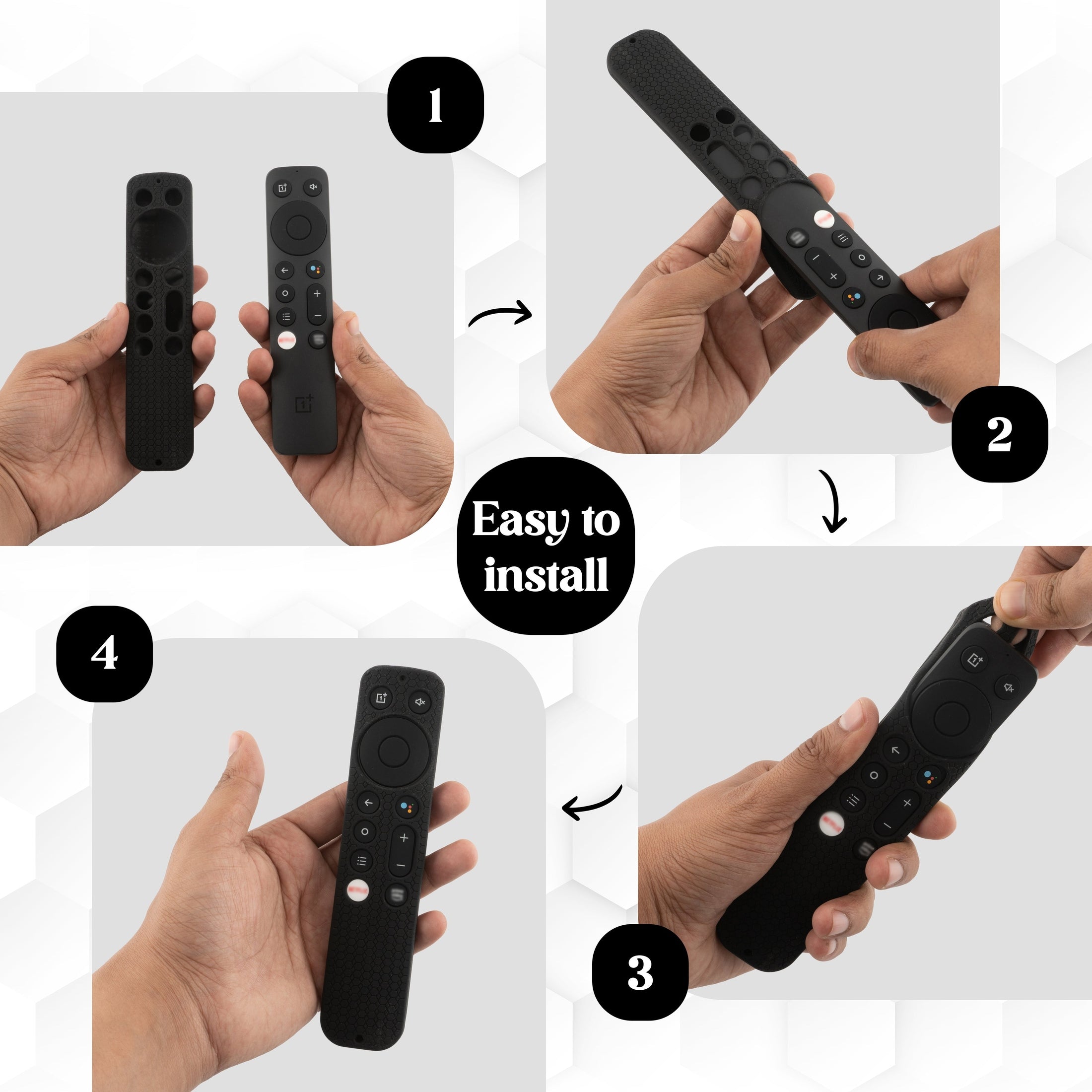 SHOPOFLUX Silicone Remote Cover Compatible with Oneplus Q Series/U Series / Y1S / Y1S Edge Smart LED TV Remote