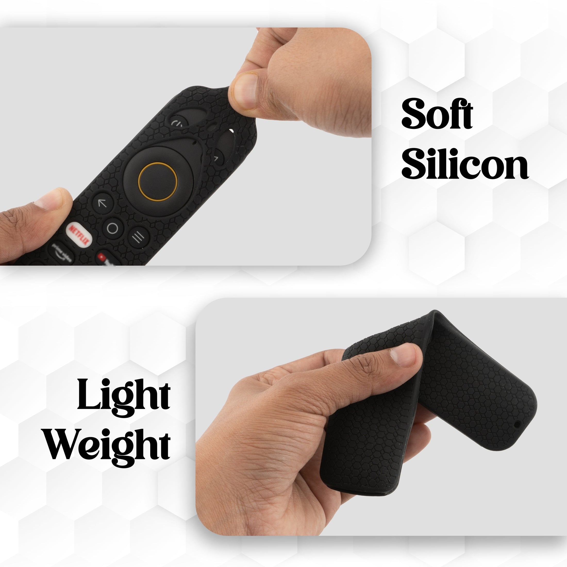 SHOPOFLUX Silicone Remote Cover Compatible with REALME Smart LED TV Anti Slip Remote Case Shockproof Cover