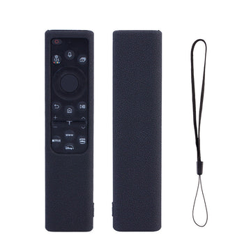 SHOPOFLUX Silicone Tv Remote Cover Compatible with Samsung Smart Tv Remote Without Sollar [Remote NOT Included] (Black) Shopoflux
