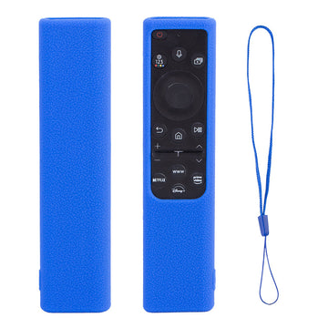 SHOPOFLUX Silicone Tv Remote Cover Compatible with Samsung Smart Tv Remote Without Sollar [Remote NOT Included] (Blue) Shopoflux