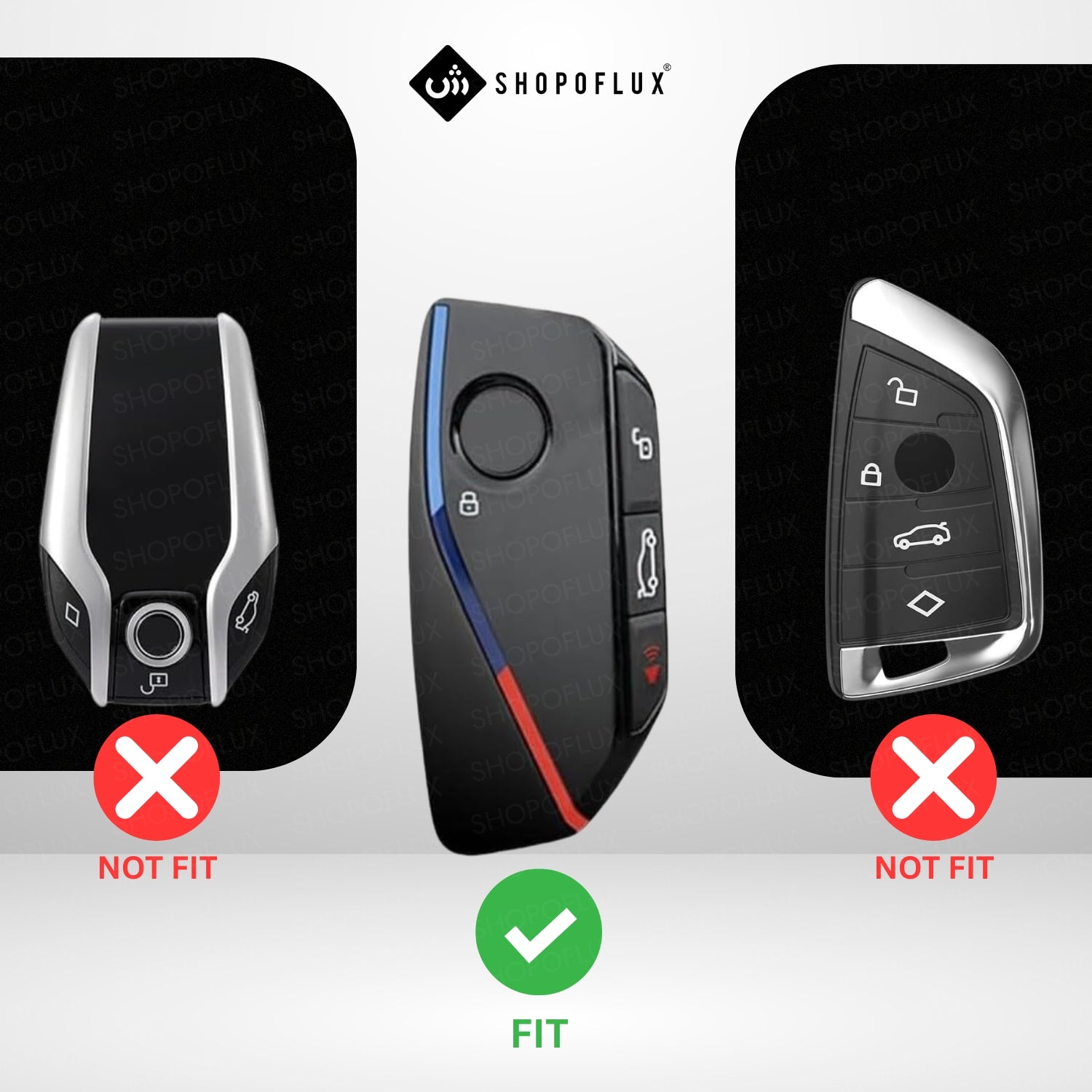 SHOPOFLUX Metal Key Cover Compatible for BMW 7 Series 740i 760i X1 X7 XM IX I7 X5 X3 Smart Key 4 Button (Metal Silicone Brown)