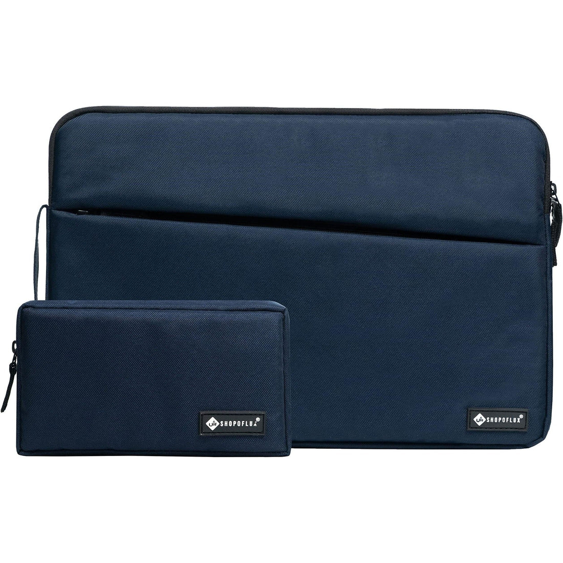 Shopoflux 11.6, 11, 10 Inch Tablet and Laptop Sleeve Case Cover Bag with Front Pocket for Men and Women Waterproof with Accessories Pouch Blue, 12 X 8 X 1.2 Inch